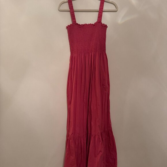 Hill House Home | Anjuli Nap Dress in Lipstick Pink Size M - Picture 3 of 4